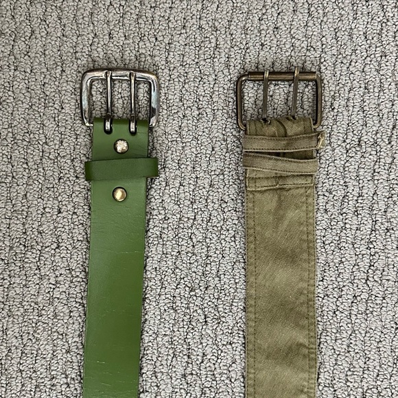 Green Women's Belt Set Bundle of 2 - Picture 1 of 6